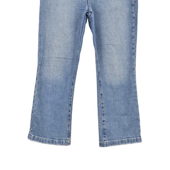 J. Crew Point Sur Kickout Crop Jean Light River Wash Front Patch Pockets Size 28 - Picture 4 of 7